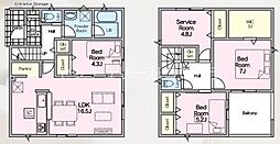 八王子市長房町　新築一戸建て・全3棟　5号棟