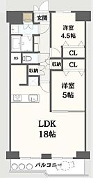 間取図画像 2LDK
