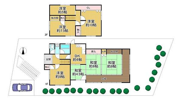 間取り 京都市左京区岩倉花園町　中古戸建