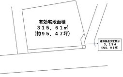 物件画像 厚木市下荻野　売地　建築条件なし