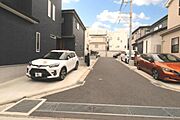 開発分譲地内できれいな街並み