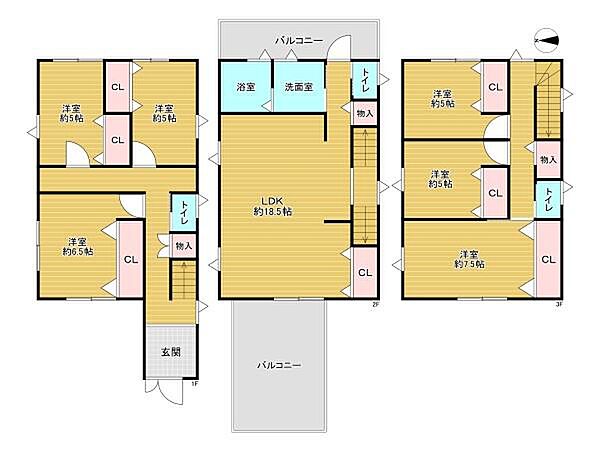 間取りを拡大表示
