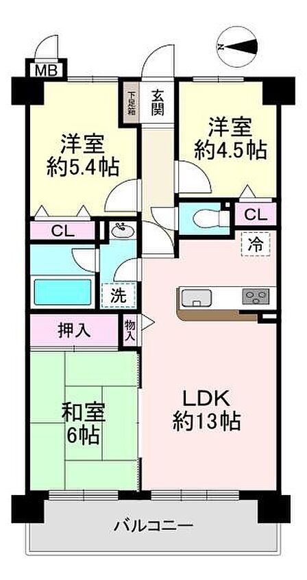間取り・3LDK!