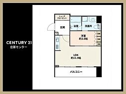 日神パレステージ代々木公園 1LDKの間取図画像