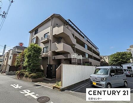 最上階南東角部屋！広々ルーフバルコニー付！戸建て感覚のメゾネット住戸！陽当たり・通風・眺望良好な3LDK！「祖師ヶ谷大蔵」駅徒歩圏内♪停歩1分、「成城学園前」駅バス10分！