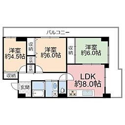 アーバンパーク関目 3LDKの間取図画像