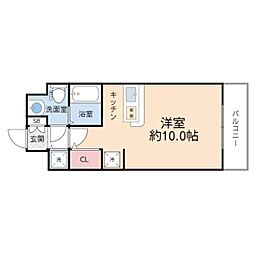 T'S-SQUARE城東野江 ワンルームの間取図画像