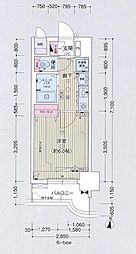 プレサンス名古屋城前 1Kの間取図画像