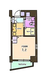 Vendir名古屋御器所 1Kの間取図画像