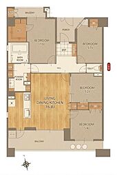 ベラージュ桜井 4SLDKの間取図画像