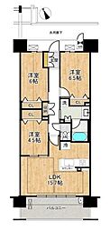 プレサンスロジェ須磨妙法寺桜の杜ウエストヒルズ 3LDKの間取図画像