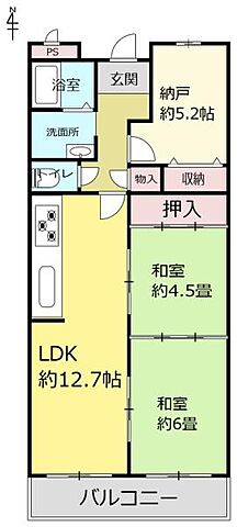 間取り ロータリーライフ奈良・西の京 5階/-