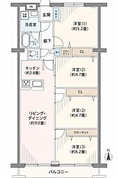 間取図画像 3LDK