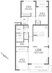 間取図画像 3LDK