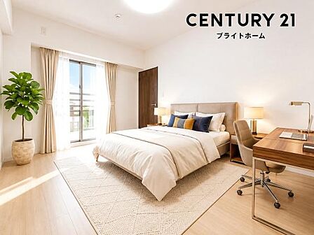落ち着きのある洋室です!休日はこちらでおくつろぎ下さい♪※家具等はCGでの参考レイアウトです。