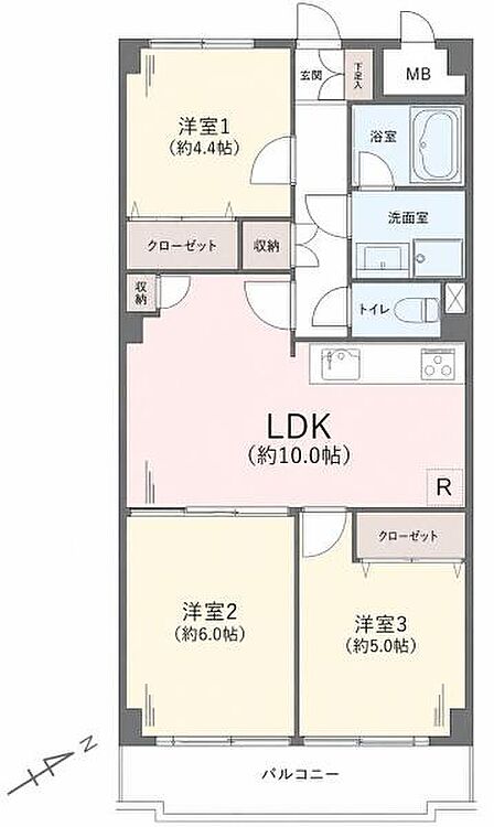 使い勝手の良い3LDKの間取♪お気軽にお問い合わせください。