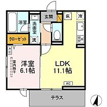 Scarlet A  ｜ 千葉県松戸市五香西３丁目（賃貸マンション1LDK・1階・41.10㎡） その2