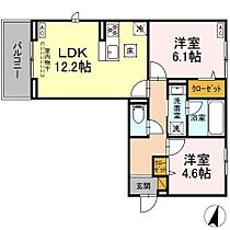 Scarlet D  ｜ 千葉県松戸市五香西３丁目（賃貸マンション2LDK・1階・54.59㎡） その2