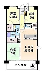間取図画像 3LDK