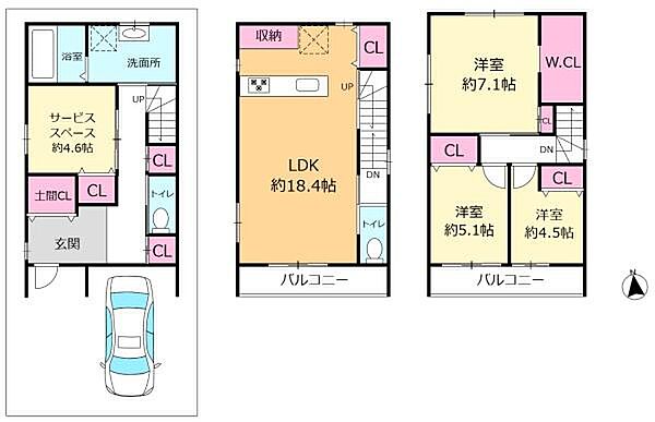 間取りを拡大表示