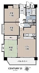 ライオンズヒルズ堺堀上町 3LDKの間取図画像