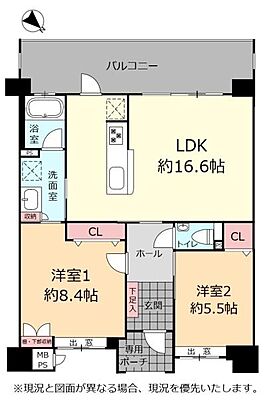間取り ベアーズコート桑江スクエア 6階/-