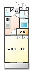 エタニティ 1階1Kの間取り