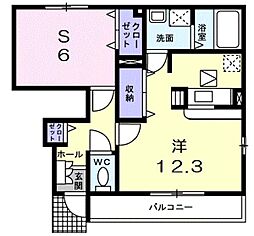 ポラリス 1LDKの間取図画像