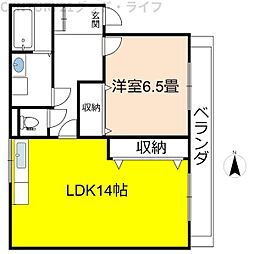 ハイツForYou・1 1LDKの間取図画像