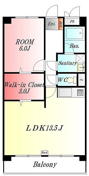 サンライズトップ　WiFi対応 ｜埼玉県熊谷市曙町２丁目(賃貸マンション1LDK・4階・48.60㎡)の写真 その2