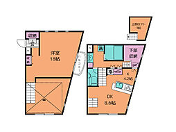 サンキャッスル16 1LDKの間取図画像