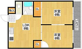 アーデル北巽 406 ｜ 大阪府大阪市生野区巽北４丁目16-3（賃貸マンション2LDK・4階・42.00㎡） その2