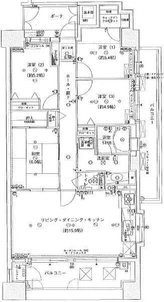 間取りを拡大表示