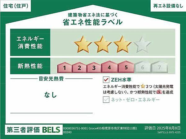 省エネ性能ラベルを拡大表示
