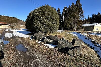 外観：257坪の広い土地です。