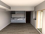 空間を広く使える壁付けキッチンを採用！和室とつなげてさらに開放的なLDKに(※リフォーム完成予想図)