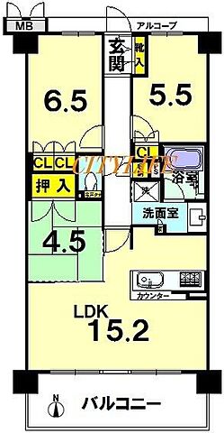 間取り ファインフラッツ京都西院 2階/-