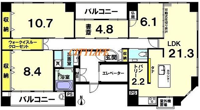 間取り CoCo五条大宮 8階/-