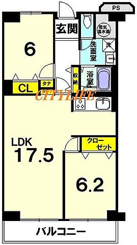 間取り ジャルダン御池通 2階/-