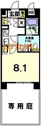 リーガルマンション京都御所西2 1Kの間取図画像