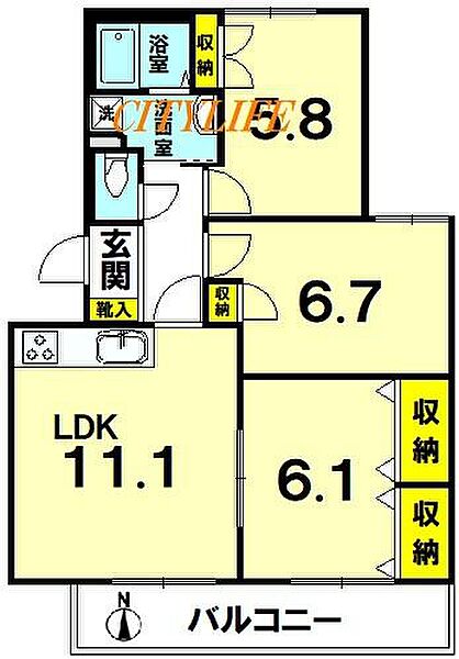 間取りを拡大表示