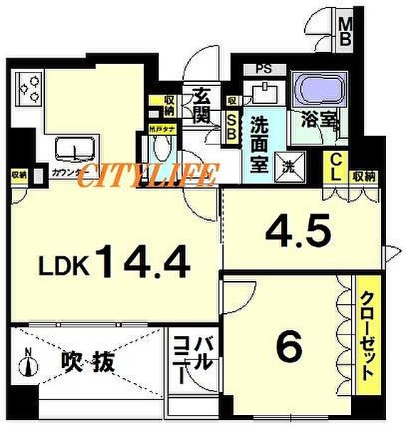 間取りを拡大表示