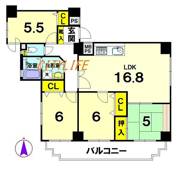 間取りを拡大表示