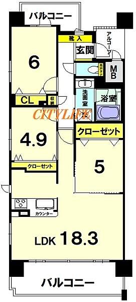間取りを拡大表示