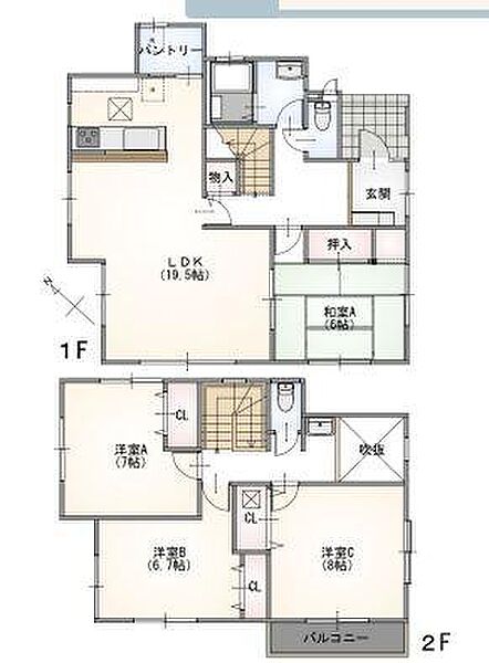 間取りを拡大表示
