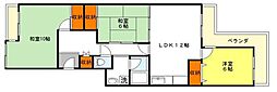 エバーグリーン南港ポートタウン11号館 3LDKの間取図画像