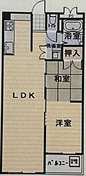 住之江コーポ 2LDKの間取図画像