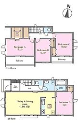 松戸市八ケ崎1丁目　A号棟　新築戸建