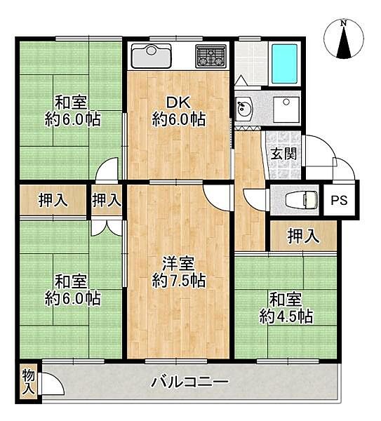 間取りを拡大表示