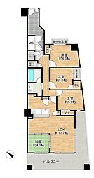 フィオレ高石 4LDKの間取図画像